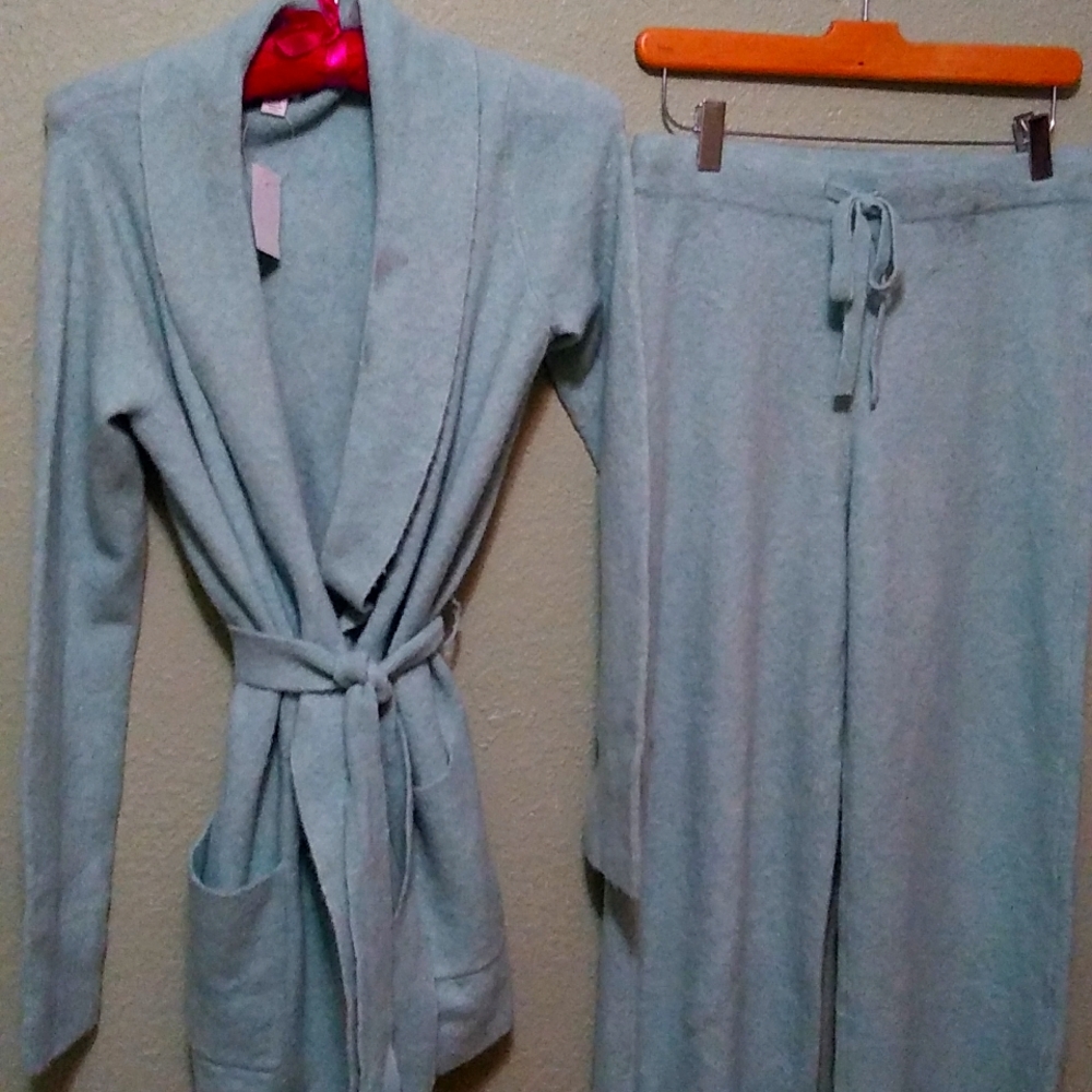 J Crew Matching Lounge Wear Pants and Cardigan